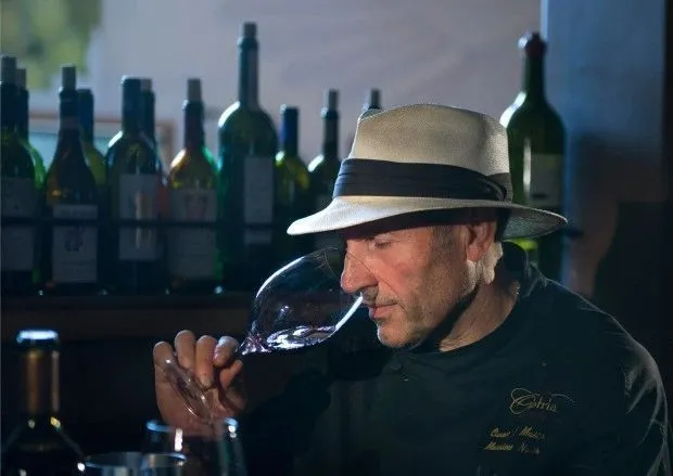 Chef Massimo at a Barolo wine tasting evening